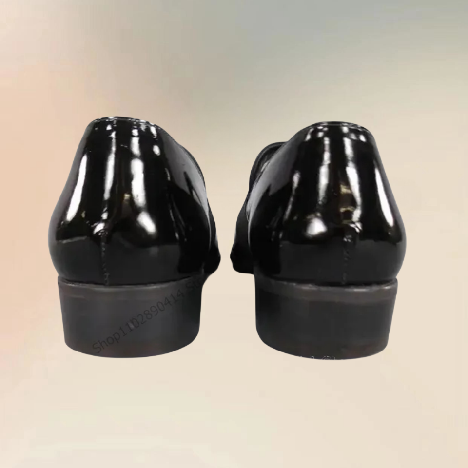 Black Patent Leather Riband De - Men Formal Wear Shoes บทวิจารณ์และราคา