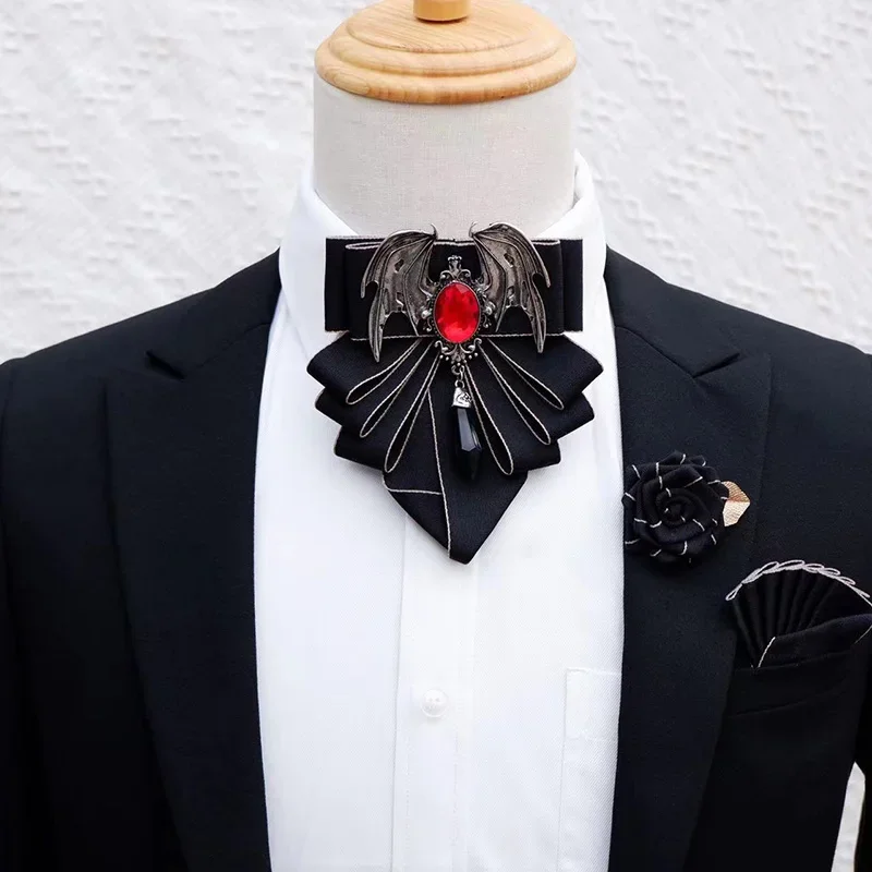 Men's Bow Tie Brooch Set Briti - Men Formal Wear With Tie บทวิจารณ์และราคา