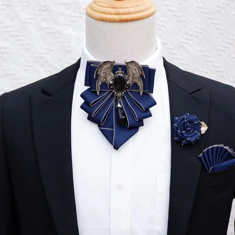 Men's Bow Tie Brooch Set Briti - Men Formal Wear With Tie บทวิจารณ์และราคา