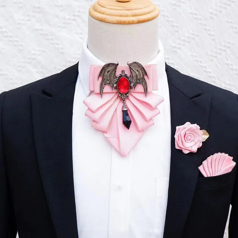 Men's Bow Tie Brooch Set Briti - Men Formal Wear With Tie บทวิจารณ์และราคา