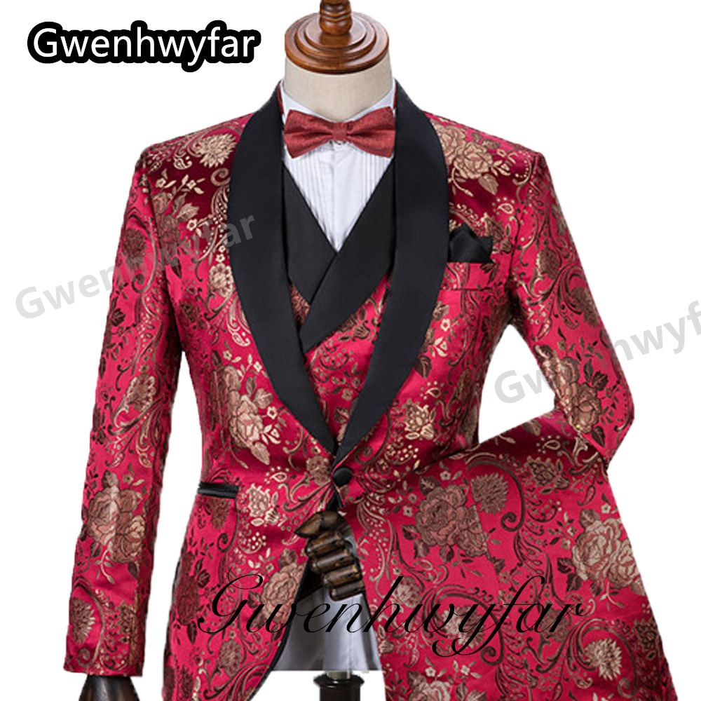 Gwenhwyfar Pattern Men Suits M - Men Formal Wear Jacket บทวิจารณ์และราคา