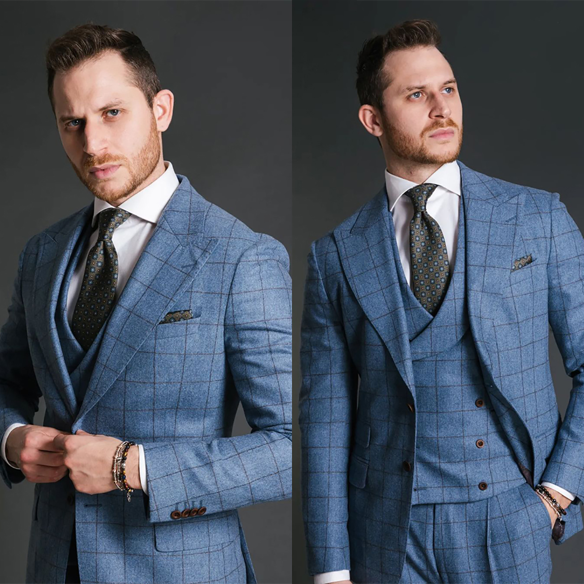 Blue Vintage Men Suit Tailor-M - Men Formal Wear Jacket บทวิจารณ์และราคา