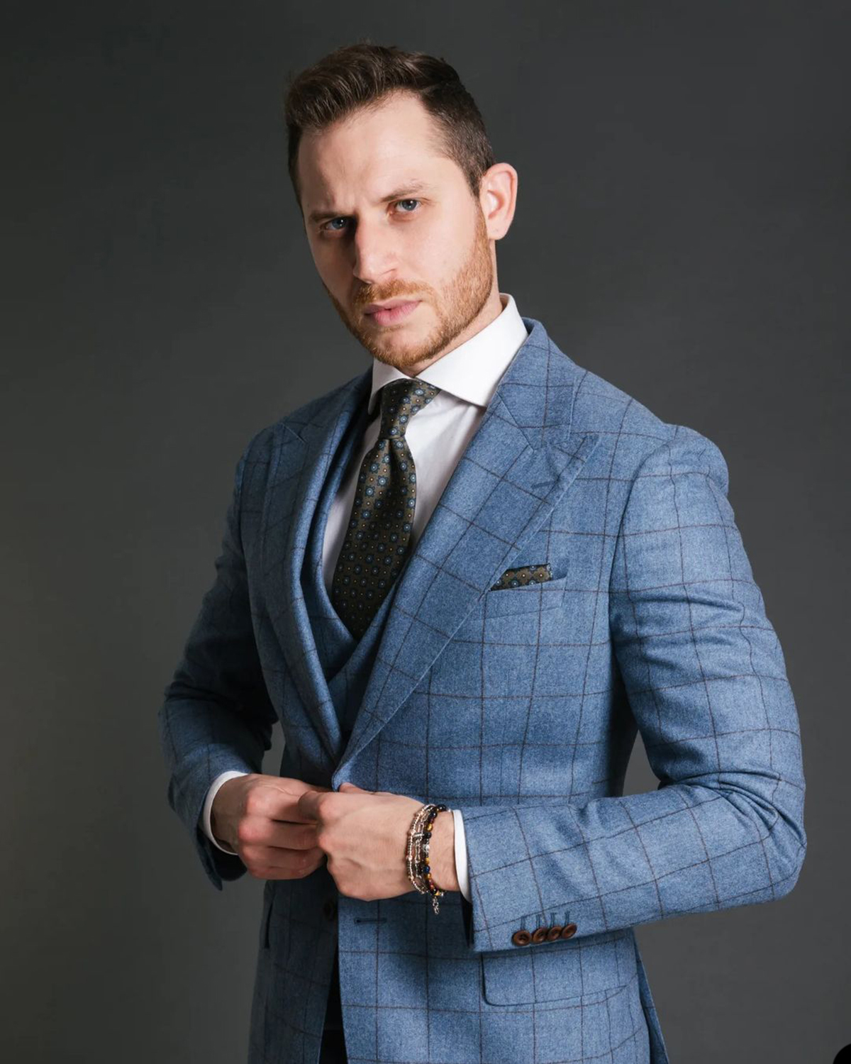 Blue Vintage Men Suit Tailor-M - Men Formal Wear Jacket บทวิจารณ์และราคา