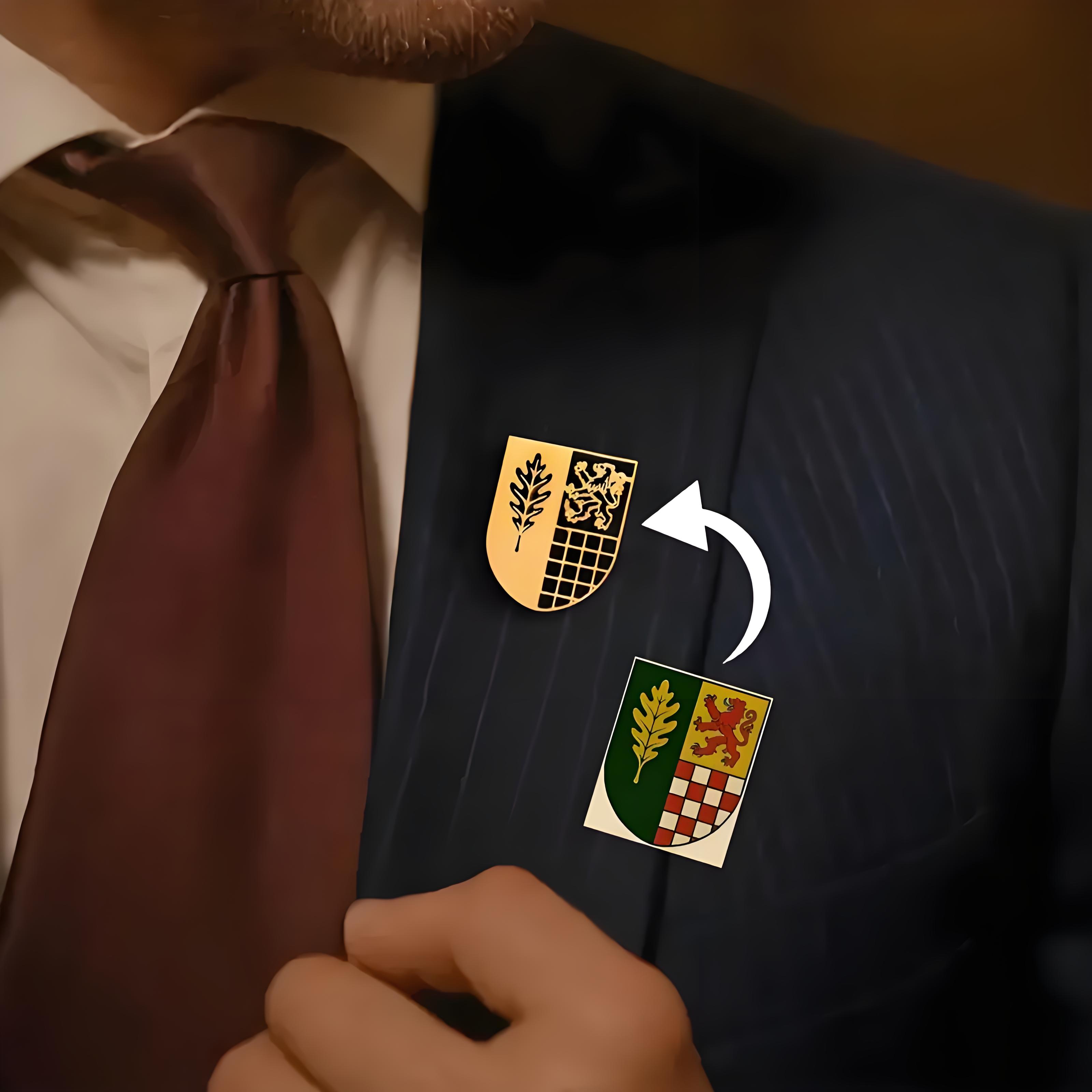 High - End Custom Logo Brooch  - Men'S Formal Wear Jewelry บทวิจารณ์และราคา