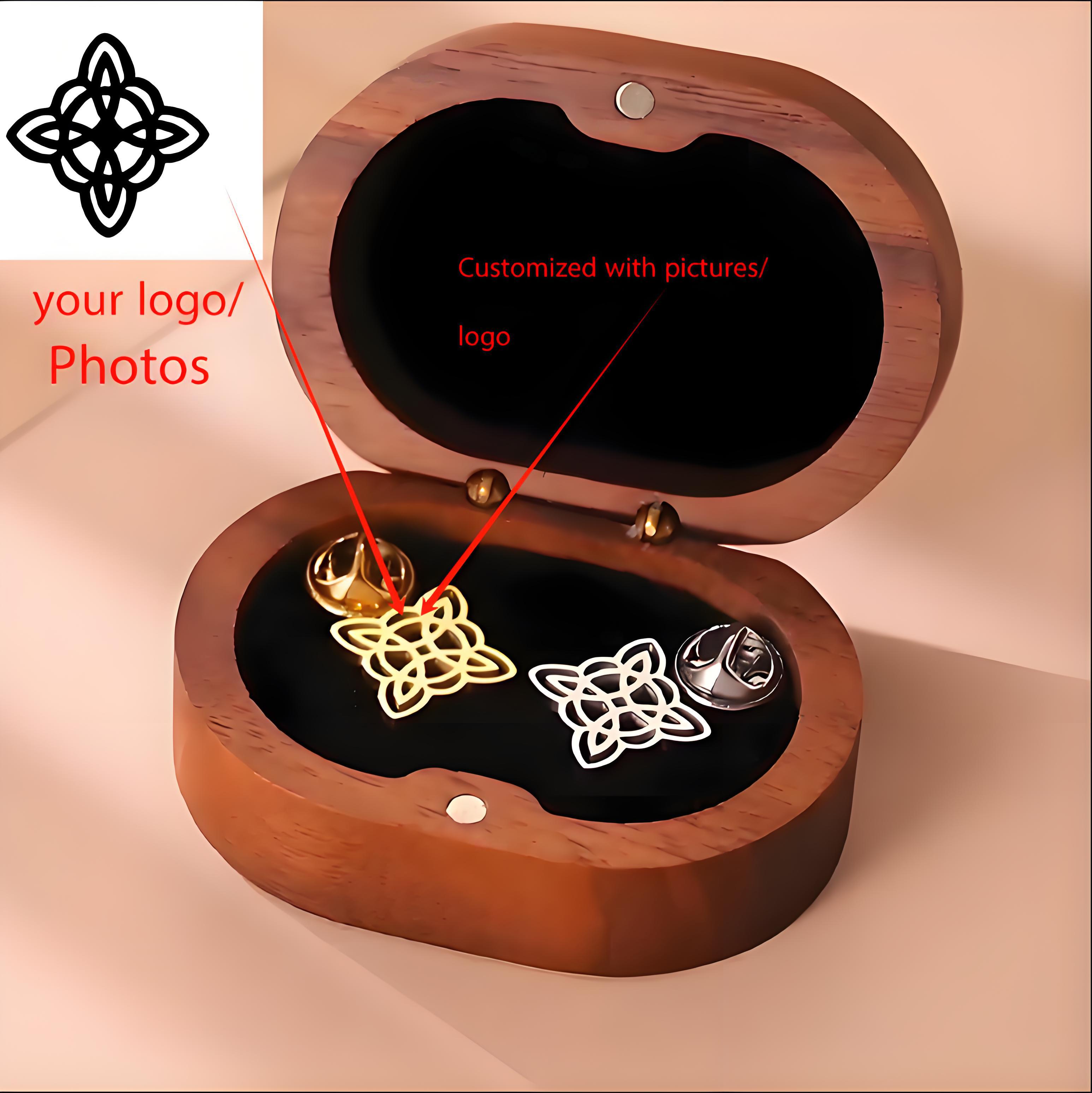 High - End Custom Logo Brooch  - Men'S Formal Wear Jewelry บทวิจารณ์และราคา