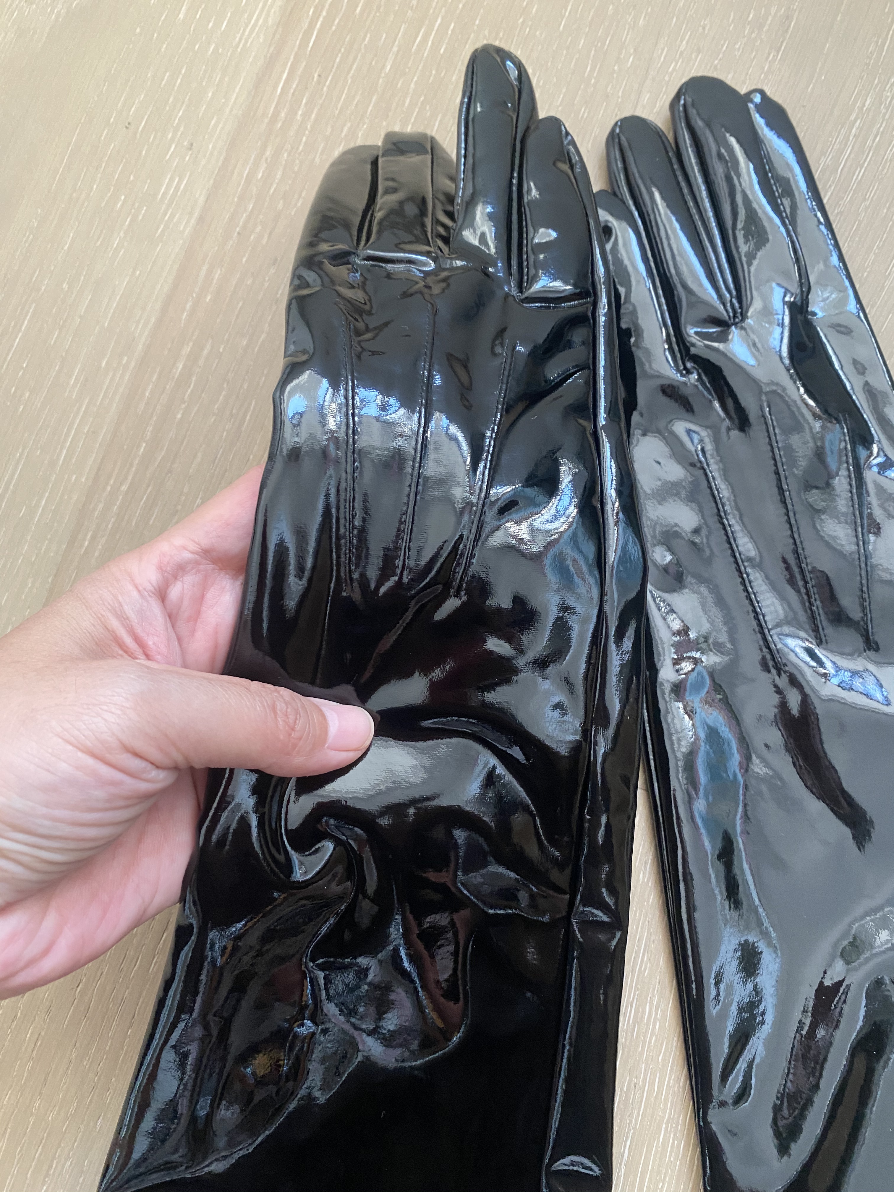 Women's Fashion Patent Black P - Formal Glove Leather บทวิจารณ์และราคา