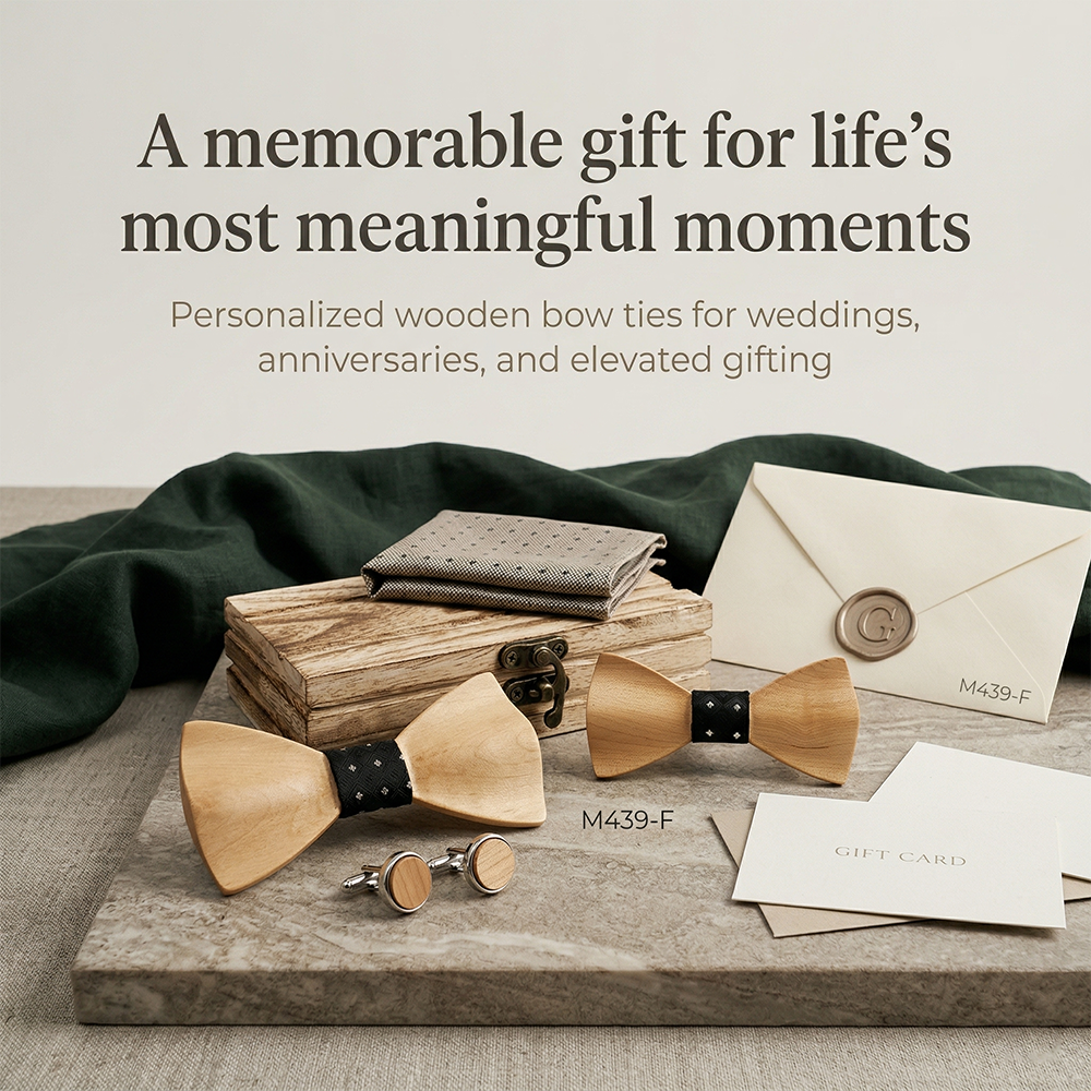 Wooden Bowtie Kit Father and k - Formal Wear For Men Kids บทวิจารณ์และราคา