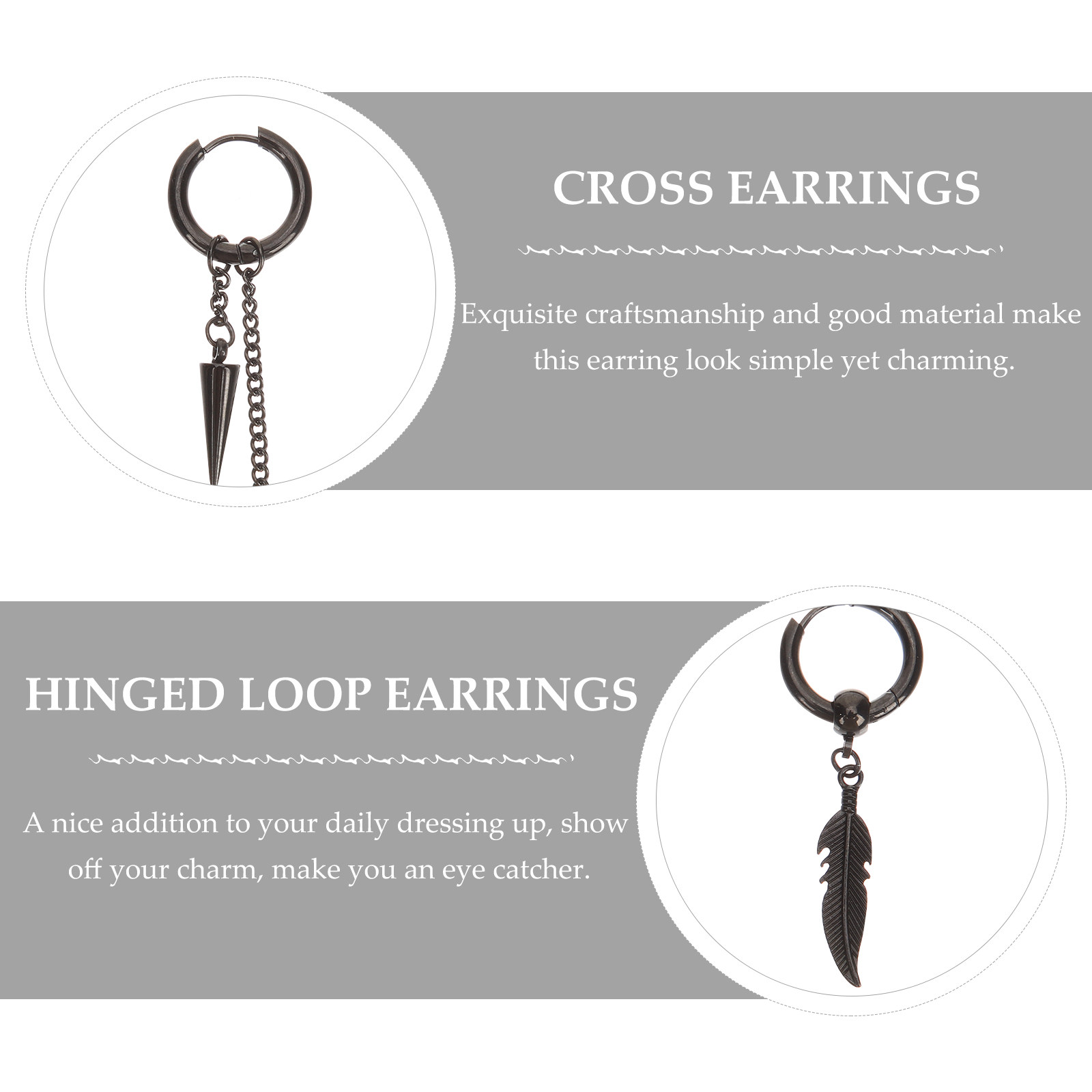 11Pcs Personality Clip on Earr - Men'S Formal Wear Jewelry บทวิจารณ์และราคา