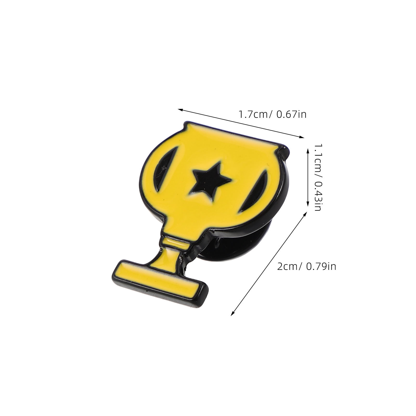 6Pcs Trophy Brooch Pins Zinc A - Men Formal Wear With Scarf บทวิจารณ์และราคา