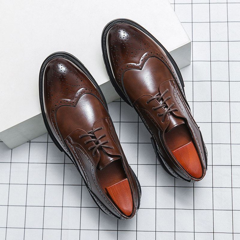 Men Brogue 5/8/10CM Platform H - Men Formal Wear Shoes บทวิจารณ์และราคา